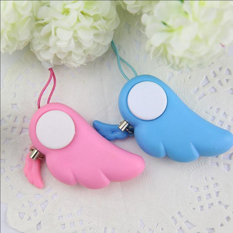 Angel Wing Women's Wolf Guard Outdoor Lady Self-defense Electronic Alarm Cute Phone Bag Pendant